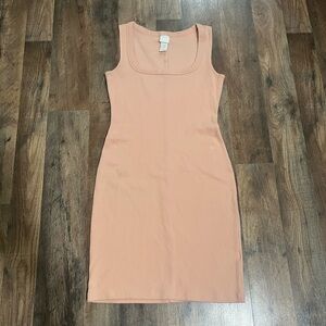 H&M Coral Sleeveless Mini Dress